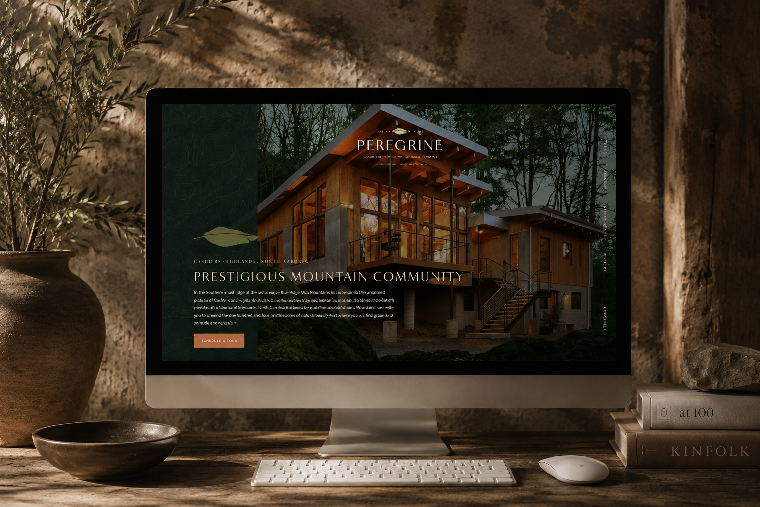 Peregrine premier brand application feature mockup