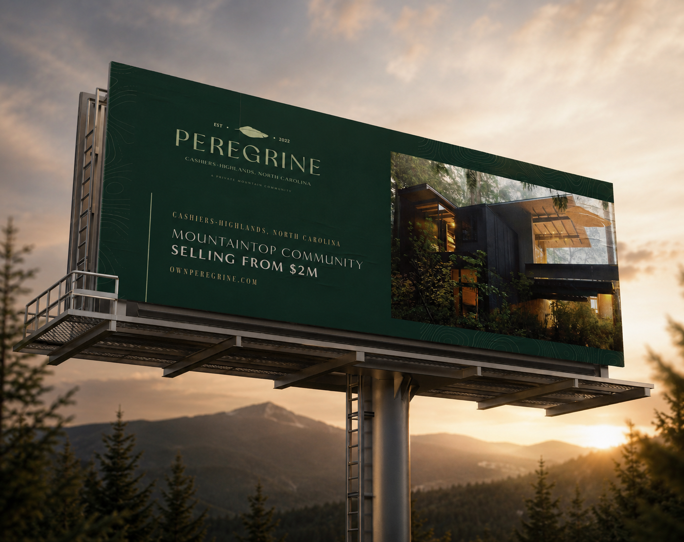 Peregrine digital brand application mockup two