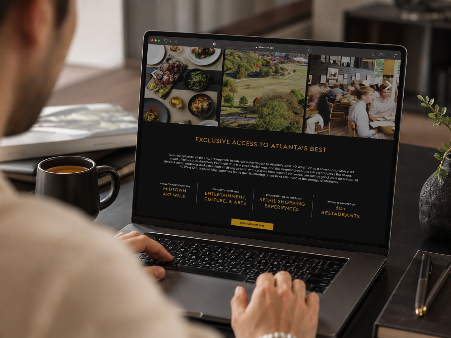 40 West 12th digital marketing landing page duplicate image