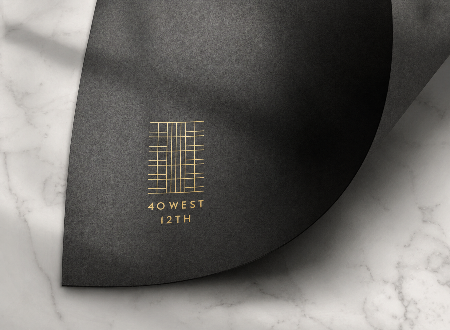 40 West 12th collateral logo sample